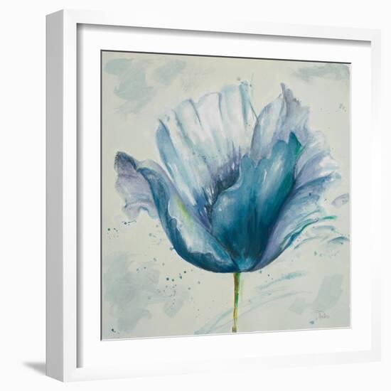 Flower in Blue I-Patricia Pinto-Framed Premium Giclee Print