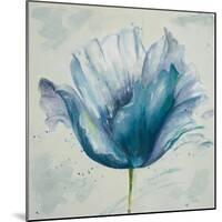 Flower in Blue I-Patricia Pinto-Mounted Premium Giclee Print