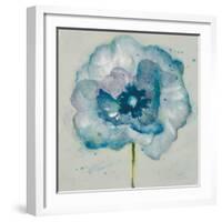 Flower in Blue II-Patricia Pinto-Framed Art Print