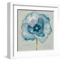 Flower in Blue II-Patricia Pinto-Framed Art Print