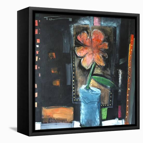 Flower in Blue Pot-Tim Nyberg-Framed Stretched Canvas