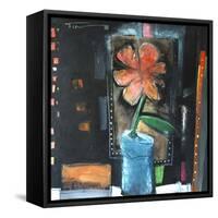 Flower in Blue Pot-Tim Nyberg-Framed Stretched Canvas