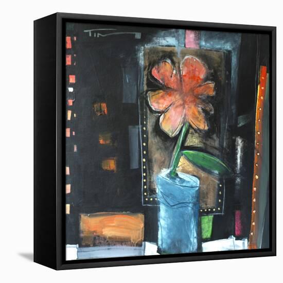 Flower in Blue Pot-Tim Nyberg-Framed Stretched Canvas