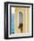 Flower in Window at Seaside, Positano, Italy-George Oze-Framed Photographic Print
