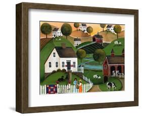 Flower Lady Dairy Farm Cheryl Bartley-Cheryl Bartley-Framed Giclee Print