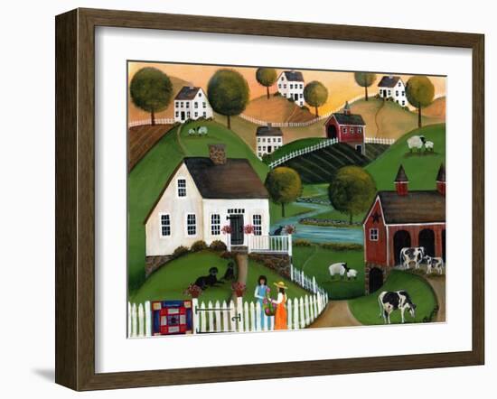 Flower Lady Dairy Farm Cheryl Bartley-Cheryl Bartley-Framed Giclee Print