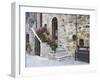 Flower-Lined Stairway, Petroio, Italy-Dennis Flaherty-Framed Photographic Print