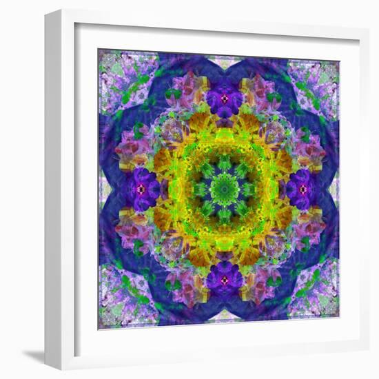 Flower Mandala, Photograph, Layer Work-Alaya Gadeh-Framed Photographic Print