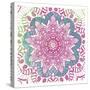 Flower Mandala Pop-Jace Grey-Stretched Canvas