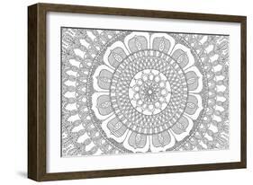 Flower Mandala-Hello Angel-Framed Giclee Print