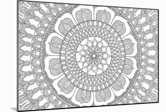 Flower Mandala-Hello Angel-Mounted Giclee Print