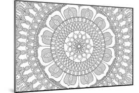 Flower Mandala-Hello Angel-Mounted Giclee Print