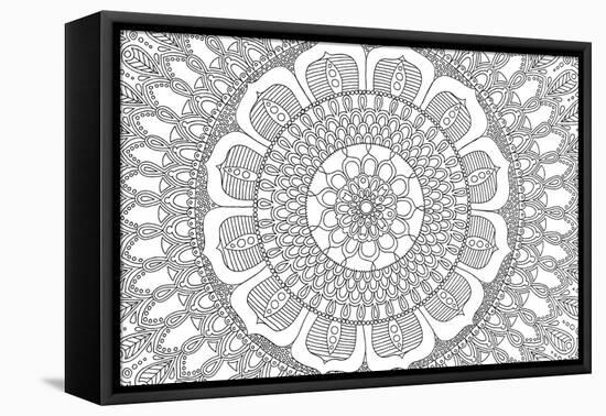 Flower Mandala-Hello Angel-Framed Stretched Canvas