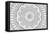 Flower Mandala-Hello Angel-Framed Stretched Canvas