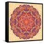 Flower Mandala-Baksiabat-Framed Stretched Canvas