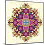 Flower Mandala-Baksiabat-Mounted Art Print