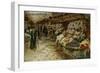 Flower Market, 1882-Jean Francois Raffaelli-Framed Giclee Print