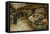 Flower Market, 1882-Jean Francois Raffaelli-Framed Stretched Canvas