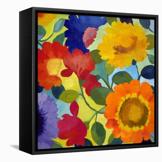 Flower Market 2-Kim Parker-Framed Stretched Canvas