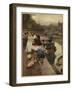 Flower Market Amsterdam-Hans Herrmann-Framed Art Print