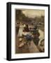 Flower Market Amsterdam-Hans Herrmann-Framed Art Print