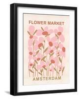 Flower Market Amsterdam-null-Framed Art Print