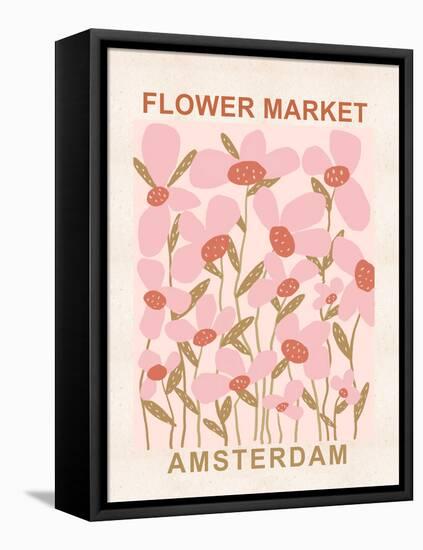 Flower Market Amsterdam-null-Framed Stretched Canvas