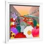 Flower Market at Columbia Road-Claire Huntley-Framed Giclee Print