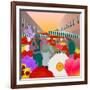 Flower Market at Columbia Road-Claire Huntley-Framed Giclee Print