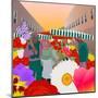 Flower Market at Columbia Road-Claire Huntley-Mounted Giclee Print