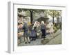 Flower Market at Hojbro Plads-Paul Gustav Fischer-Framed Giclee Print