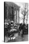 Flower Market at the Madeleine, Paris, 1931-Ernest Flammarion-Stretched Canvas