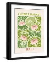 Flower Market Bali-null-Framed Art Print