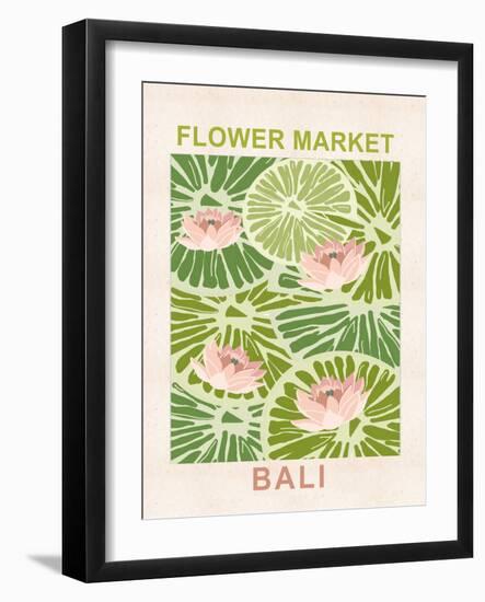 Flower Market Bali-null-Framed Art Print