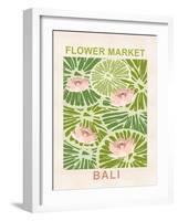 Flower Market Bali-null-Framed Art Print