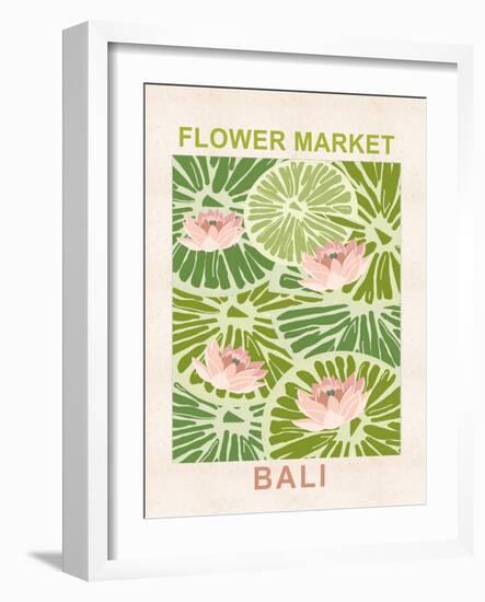 Flower Market Bali-null-Framed Art Print