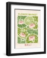 Flower Market Bali-null-Framed Art Print