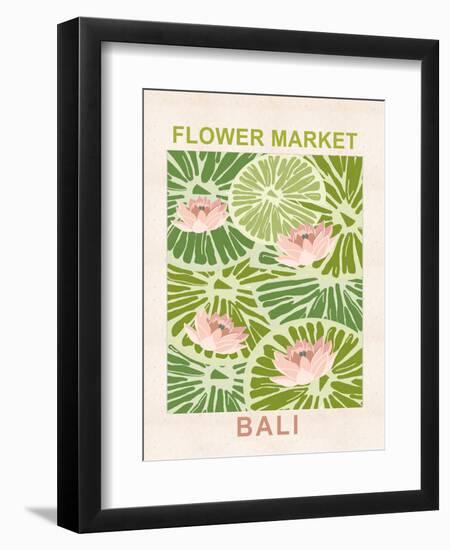 Flower Market Bali-null-Framed Art Print