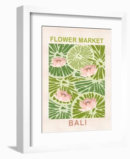 Flower Market Bali-null-Framed Art Print