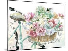Flower Market Bicycle-Studio M-Mounted Art Print