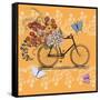 Flower Market Bicycle-Art Licensing Studio-Framed Stretched Canvas