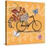 Flower Market Bicycle-Art Licensing Studio-Stretched Canvas