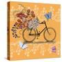 Flower Market Bicycle-Art Licensing Studio-Stretched Canvas