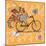 Flower Market Bicycle-Art Licensing Studio-Mounted Giclee Print