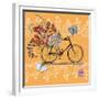 Flower Market Bicycle-Art Licensing Studio-Framed Giclee Print