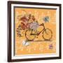Flower Market Bicycle-Art Licensing Studio-Framed Giclee Print