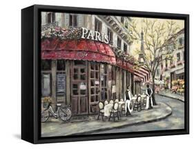 Flower Market Café-William Brighton-Framed Stretched Canvas