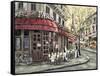 Flower Market Café-William Brighton-Framed Stretched Canvas