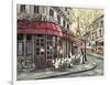 Flower Market Café-William Brighton-Framed Art Print