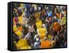 Flower Market, Calcutta, West Bengal, India-Peter Adams-Framed Stretched Canvas